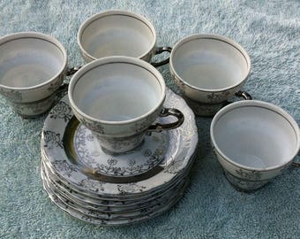 Sterling Demistasse set, unique design
