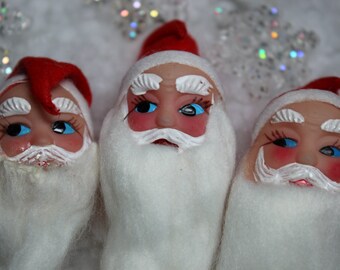 1 Vintage Santa Head Pick