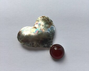Sterling silver Oxidised Heart Pendant