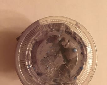 Almost smashed black berries