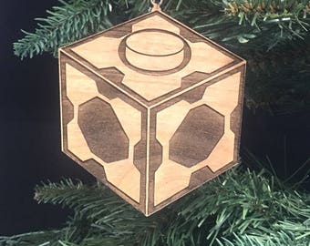 Custom Engraved Hardwood Mr Meeseeks Box Christmas Ornament - Rick and Morty