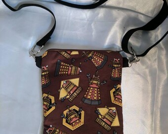 Dr. Who Dalek Crossbody Bag, adjustable strap