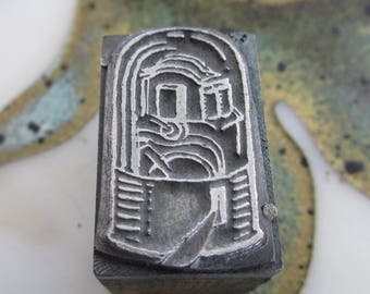 Doolittle Ticker Tape Vintage Letterpress Printing Block