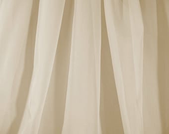 Sheer Voile Fabric Extra Wide in Champagne - Priced Per Yard