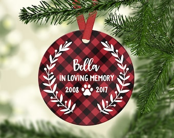Pet Memorial Christmas Ornament Pet Memorial Ornament Dog Memorial Christmas Ornament Pet Loss Gifts Dog Loss Gift Dog Memorial Ornament