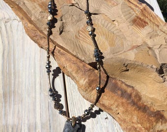 Larvikite Pendant Necklace