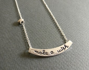 Make a wish. Necklace.