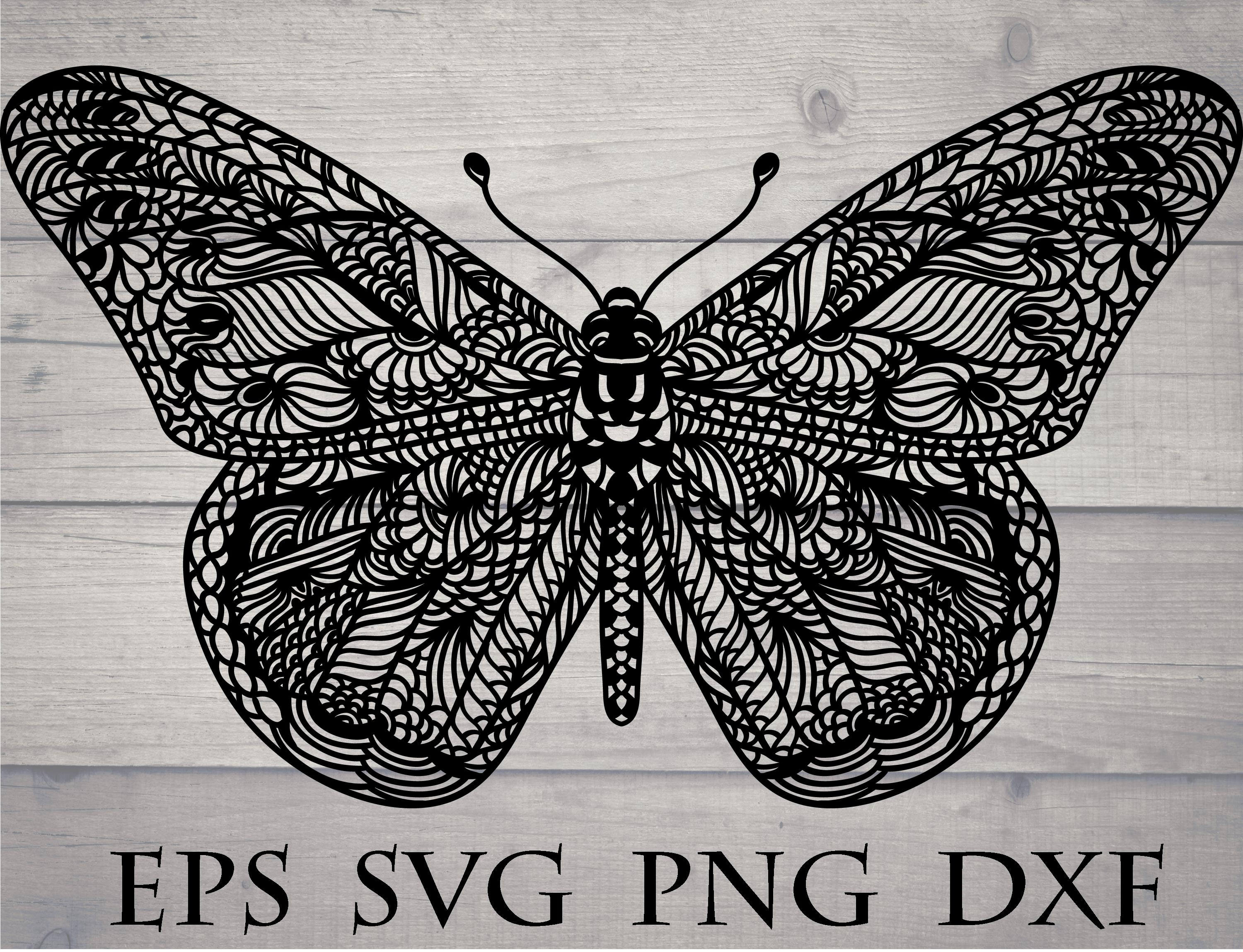 Free Free 276 Zentangle Butterfly Mandala Svg SVG PNG EPS DXF File