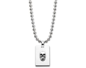 Skull Necklace - GM1100 Sterling Silver Skull Necklace