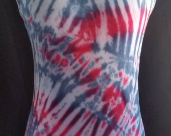 Tie dyed adult small tank top