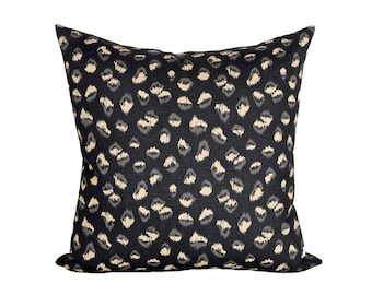 Feline Ebony/Beige designer pillow covers - Made to Order - Kelly Wearstler