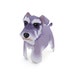 Mini Schnauzer DIY printable paper model kit. Papercraft pattern. Paper craft dog model template