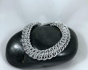 Chainmaille Bracelet, GSG Chainmaille, Aluminum Chain Bracelet, Gift for Him, Gift for Her, Men's Jewelry, Women's Jewelry, Nickel Free