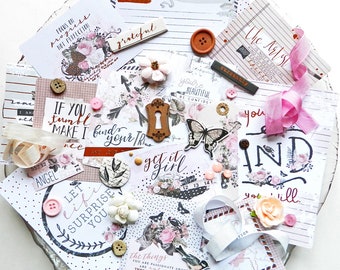 Embellishment Kit / Prima Amelia Rose / Scrapbook Kit / New Prima / Bullet Journaling / Junk Journal / Planner Accessories / Embellishments