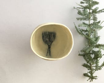 Hand built Porcelain tea cup