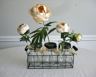 Handmade Paper Peonies in Jars