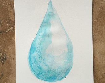 Watercolor Painting - Water Drop