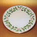 Lenox Holiday China, One Salad or Dessert Plate, Holly Leaf and Berry Rim Pattern, Ivory Color Trimmed in Gold