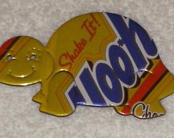 Yellow Gold Blue Orange Chocolate Turtle Soda Can Magnet (Replica)