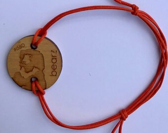 Bracelet lips bear Bearz 2016 (Sloth Bear)