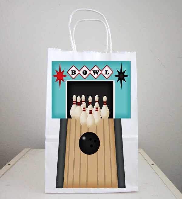 Bowling Goody Bags Bowling Favor Bags Bowling Gift Bags
