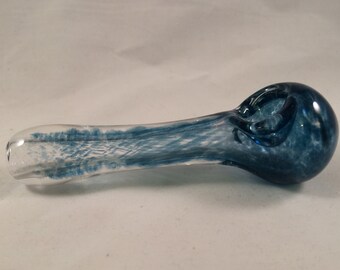 Crystal Bliss Blue glass smoking pipe