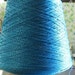 Crochet Thread Turquoise with Silver, Knitting Yarn, Weaving Yarn
