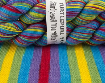 Rainbow Brite - Hand-Dyed Self-Striping Sock Yarn