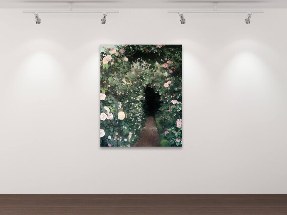Der geheime Garten - Kunstdruck Gemälde von Stephanie Oncken Der geheime Garten - Kunstdruck Gemälde von Stephanie Oncken