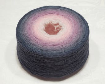 Garnet - Extrafine merino cashmere gradient yarn lace weight yarn handdyed yarn 98-101g (3.5oz) - Tahitian Pearls