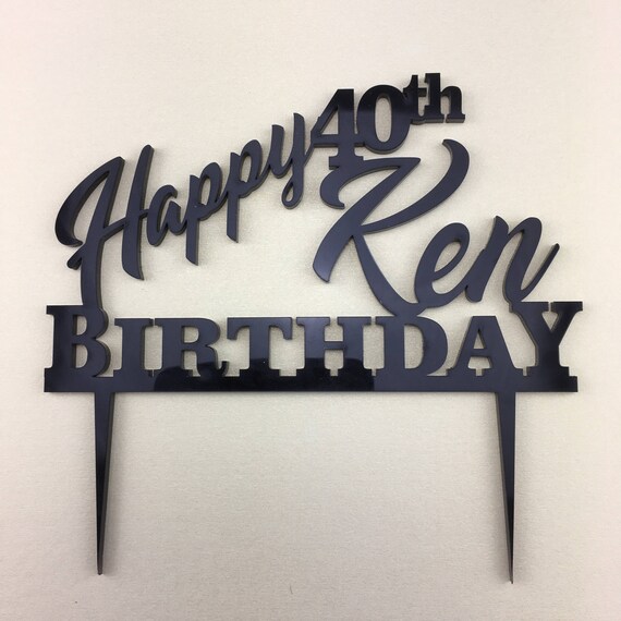 CUSTOM Cake Topper...Personalised Cake Topper. Happy Birthday, FREE SHIPPING Australia Wide