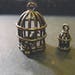 A working metal birds cage pendants bronze 22 mm