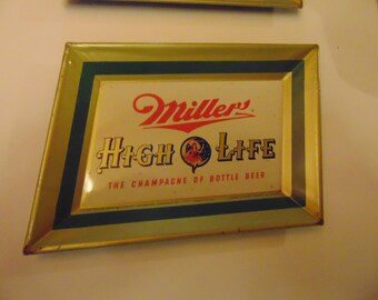 2 1951 Miller High Life tip trays