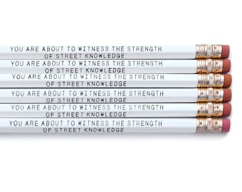 NWA "You are About To Witness The Strength Of Street Knowledge" - Pencil Pack of 6