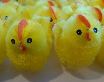 One Dozen Sweet Chenille Chicks