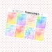 Bright Summer Color Patterned Full Box Planner Stickers Erin Condren Watercolor Box Stickers UK Seller Polka Dot Stripe Stickers