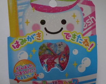 Japan Crux kawaii Tooth Clean 52pcs stickers flake