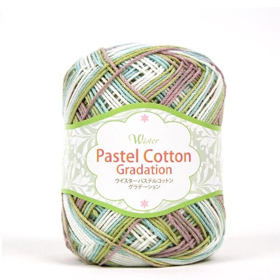 Wister Pastel Cotton Acrylic Blend Gradation Yarn Japanese