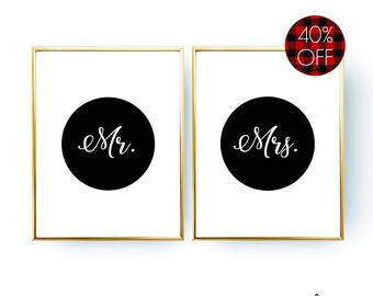 Mr and mrs printable | Etsy