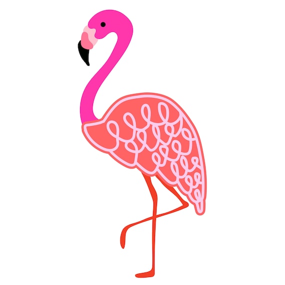 vector flamingo svg