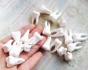 tooth made of polymer clay