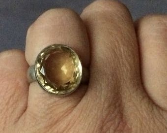 925-er silver ring with Citrine