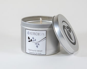 Patchouli & Vetivert Scented Candle Tin