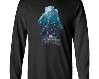 Marvel Black Panther T Shirt Wakandas Finest Shirt Youth Long Sleeve T-Shirt