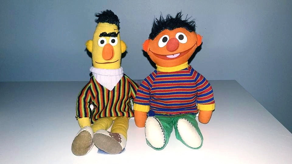 vintage bert and ernie dolls