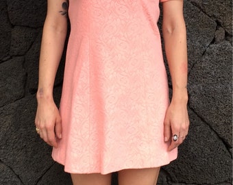 1960's Cowl Neck Mini Dress