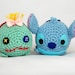 Tsum tsum disney stitch and scrump amigurumi PATTERN - Tsum tsum crochet doll