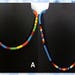 Native American Rainbow Color Necklace or Roll On Bracelets - Beaded Crochet Rope Necklace - Crochet Beaded Necklace- Various Color Necklace