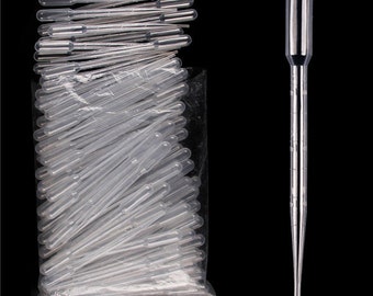 Lot of 300 pcs 3 ml Pipettes Droppers measuring Mini Injectors Pipette Liquor Squeeze Shot Tube Eye Disposable High Precision