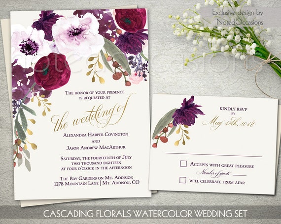 Free Boho Wedding Invitation Templates 1